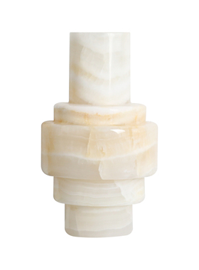 中古西班牙云石花器装饰摆件