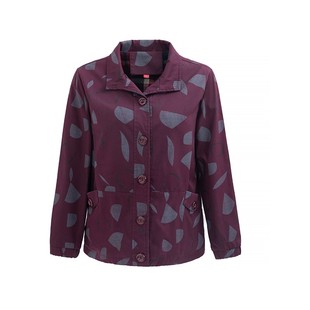 妈妈春装大码外套短款2025新款纯棉50岁女中老年秋季上衣时尚洋气