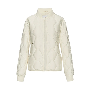 HLA/海澜之家保暖羽绒服25秋冬新款远红外棒球领利落休闲外套女装