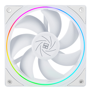 利民TL-S12W 12CM机箱风扇白色电脑argb细光圈温控工包散热风扇