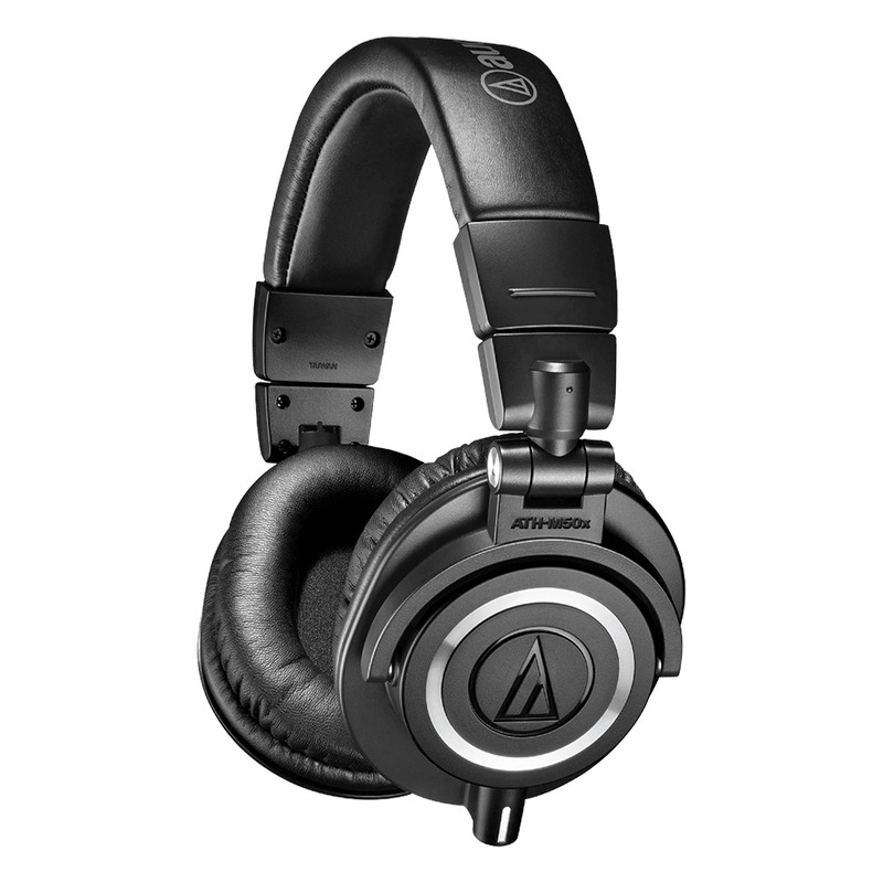 铁三角 ATH-M50x 专业头戴式监听耳机有线声卡高保真 HIFI