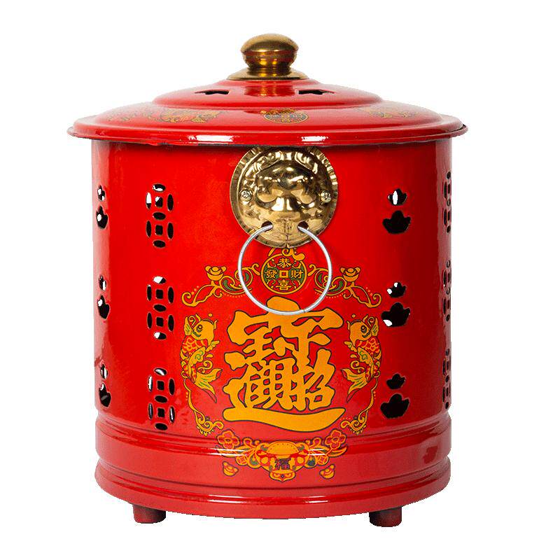 不锈钢烧纸桶搪瓷烧经化宝桶家用室内烧纸钱桶元宝焚化炉烧金铁桶