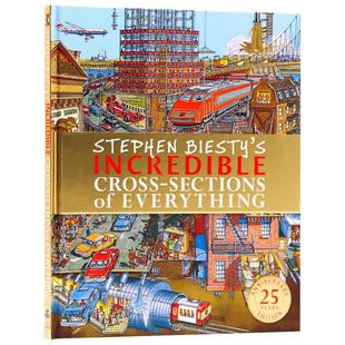 DK不可思议的大剖面 万物 Stephen Biesty's Incredible Cross-Sections of Everything 英文原版 25周年版 精装 英文版英语书籍