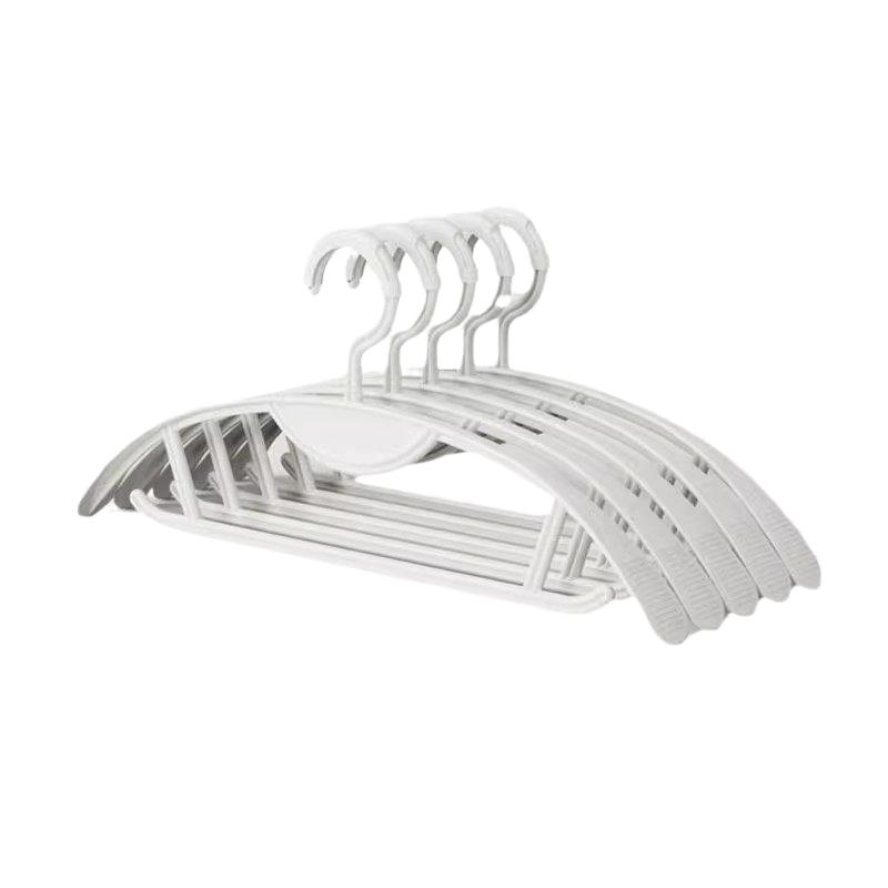 高处防风衣架自动卡扣晾衣晒衣服宽肩无痕防肩角家用挂衣架子室外