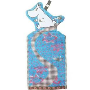 出口日本原单 卡通可挂 纯棉双层可爱童趣吸水全棉擦手巾挂巾面巾