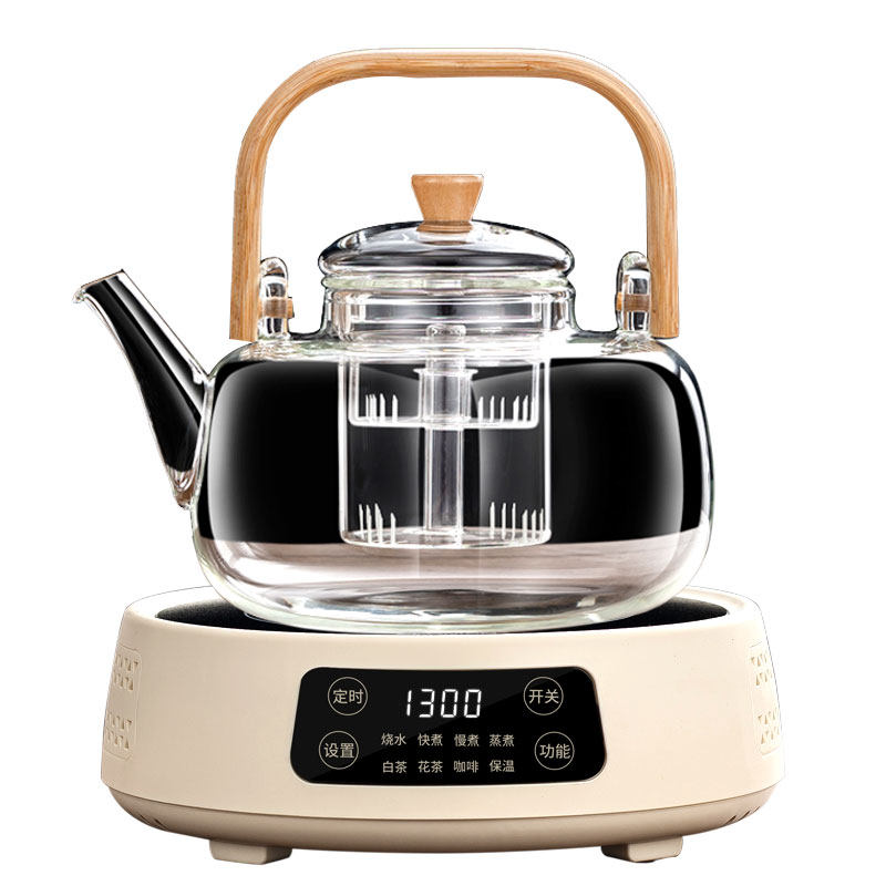 2025新款煮茶器电陶炉玻璃泡茶烧水煮茶壶家用大容量整套茶具茶炉