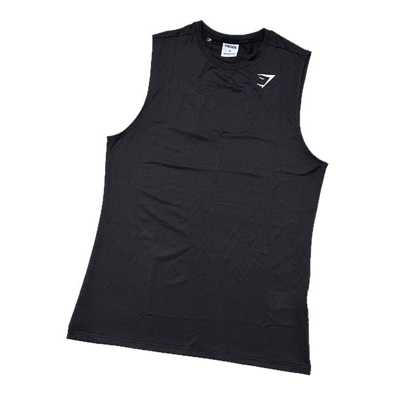 Gymshark arrival速干坎肩背心男健身运动训练透气网眼轻薄无袖