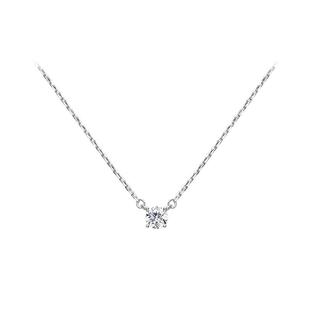 DELTA闪光·鼻屎钻项链S925银精致简约百搭气质高级感锁骨链新款