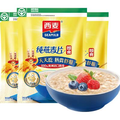 西麦营养早餐冲饮燕麦片1kg×3袋