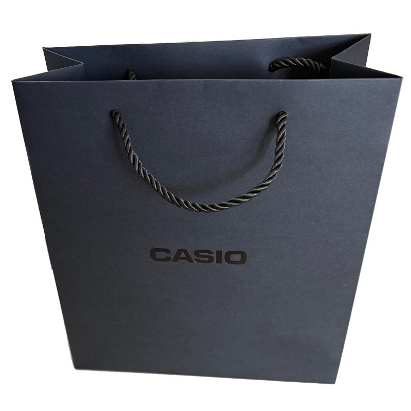 菁菁礼品CASIO卡西欧手提袋子 手表专柜拎袋 礼品袋子布 纸袋黑色
