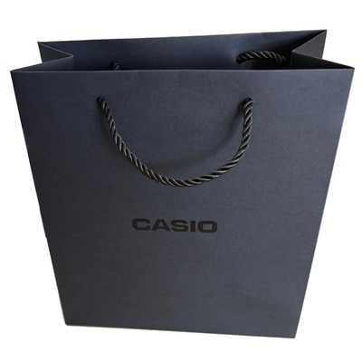 菁菁礼品CASIO卡西欧手提袋子 手表专柜拎袋 礼品袋子布 纸袋黑色