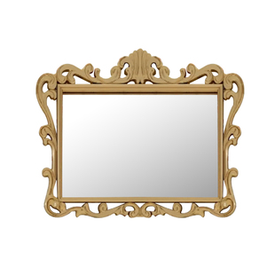 欧式古典风镜子智能不规则化妆镜高级感设计装饰镜复古浴室镜酒店