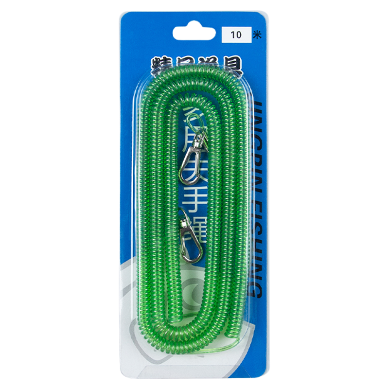 奈冠钢丝失手绳高弹力护竿绳钓鱼绳大物自动伸缩溜鱼神器垂钓装备