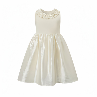 女童连衣裙夏季儿童日常薄款莱赛尔气质高定款小女孩无袖背心裙子