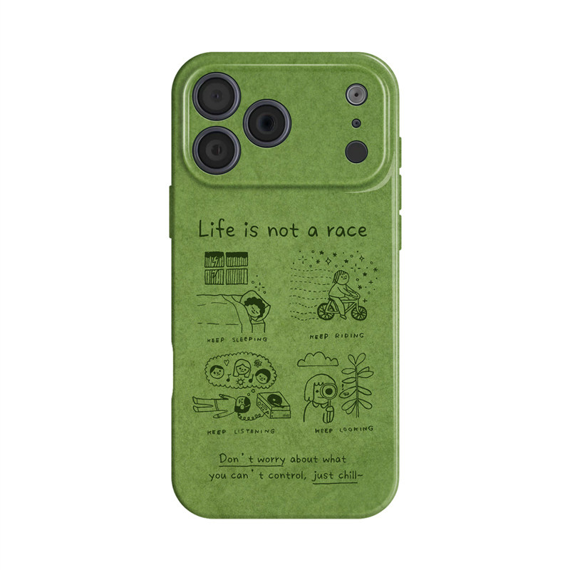 享受生活~ins适用iphone手机壳17promax苹果16mate80华为pura90小米15创意reno14手绘oppofindx8新vivo一加13
