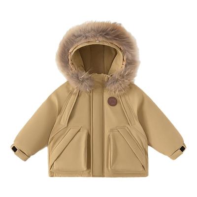 INSbobo儿童羽绒服毛领羽绒服