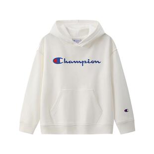 Champion儿童连帽卫衣青少年纯棉经典学院刺绣LOGO26秋冬新款