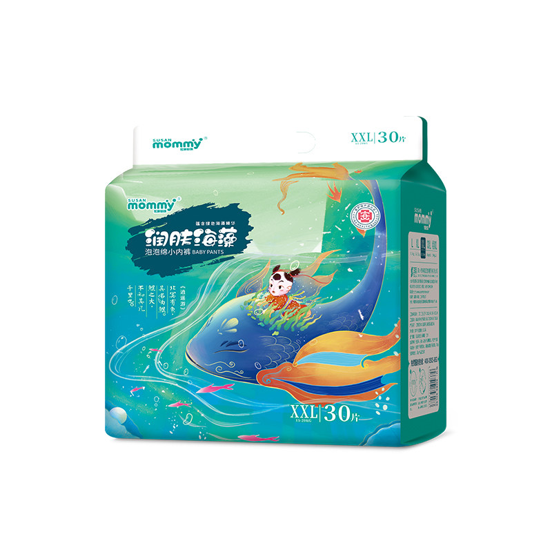 苏珊妈咪润肤海藻纸尿裤