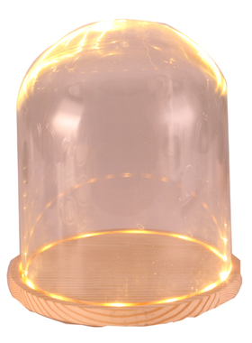 永生花钟表防尘罩夜灯软陶人偶