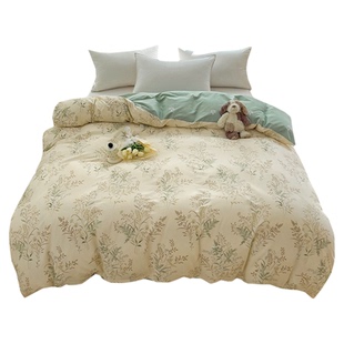 100%纯棉被套单件180x200x230双人被罩全棉宿舍150x200单人被子套