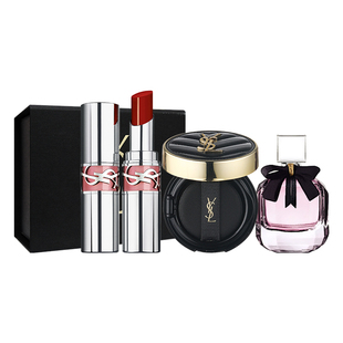 【自营】【礼袋】YSL圣罗兰NM口红黑气垫香水小样粉底液【临期】