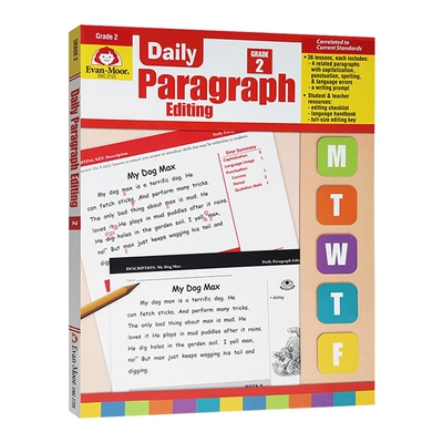 英文原版 Daily Paragraph Editing Grade 2 TE 每日练习系列 段落编辑 二年级 完整版 英文版 进口英语原版书籍