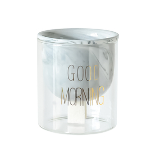 现代简约创意懒人自动吸水多肉花盆陶瓷绿箩玻璃水培花器Ins新款