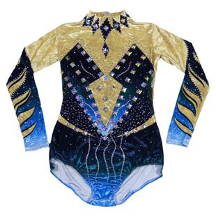 竞技健美操比赛服装女可订成人儿童大众健美操服装团体舞台演出服