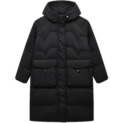 特步中长款羽绒服女款秋冬新款加绒加厚防风保暖外套976428640191