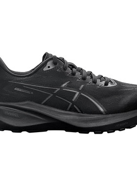 ASICS正品!2E4E加宽全黑透气跑鞋