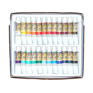 马蒂斯中国画颜料12ml初学者套装水墨画工笔画用品工具箱全套入门12色24色传统画专用18色矿物颜料儿童