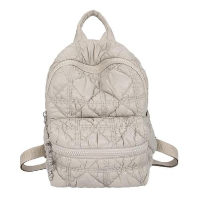 韩国新款经典菱格云朵双肩包