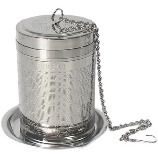 全304不锈钢茶漏超细孔茶滤器茶水分离茶仓泡茶神器茶壶卤料通用