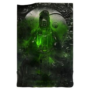 泰山玉三清神像元始天尊挂件定制道祖祖师爷项链玉牌挂件护身符