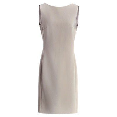 修身显瘦高级职业气质无袖连衣裙