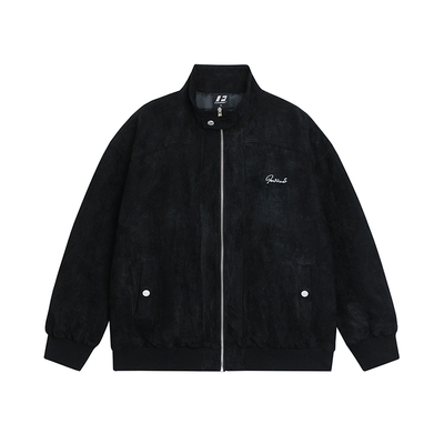 FORNINES美式复古麂皮夹克