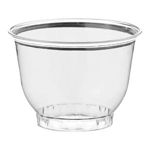 一次性功夫茶杯小号加厚透明家用商用招待喝茶杯子带放置收纳杯架