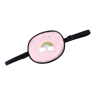 弱视眼罩真丝桑蚕丝亲肤卡通海盗眼罩儿童小孩眼镜遮盖布单眼矫正