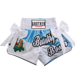 泰拳短裤 搏击训练服格斗散打裤蝴蝶结UFC裤子泰拳裤儿童拳击短裤