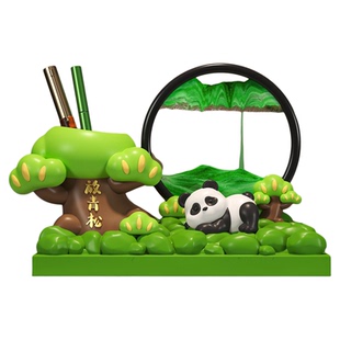教师节礼物2025新款熊猫笔筒流沙画摆件办公桌面实用谢师礼送老师