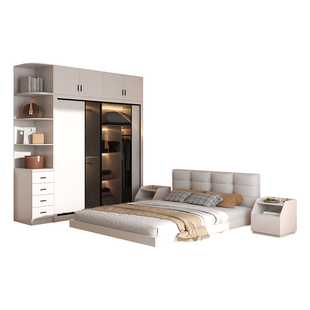 北欧卧室家具套装组合全屋主卧家用床和衣柜整套家具成套婚房家私