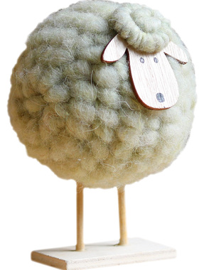 可爱风卧室儿童桌面摆件杂货绵羊