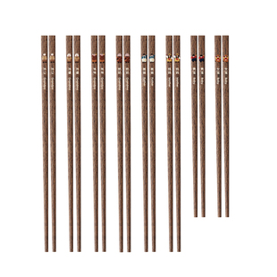 味家鸡翅木筷子家用高档抗菌防霉一人一筷家庭分餐专人专筷分人筷