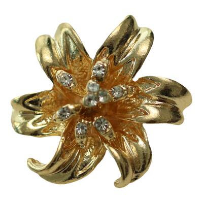 金属花形纽扣镶钻扣女西装上衣扣