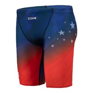 洲克新款男士泡温泉泳裤五分专业游泳训练成人速干大码游泳裤