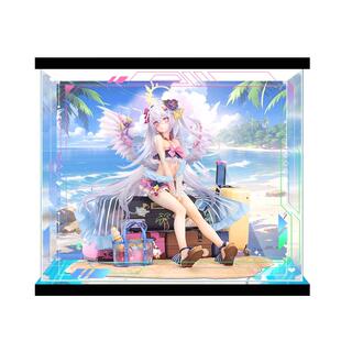 适用碧蓝档案白洲梓泳装模型手办亚克力展示盒高清透明防尘罩