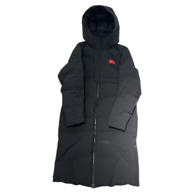 安踏冠军2025冬生物基防泼水连帽中长款男鹅绒羽绒服152540941