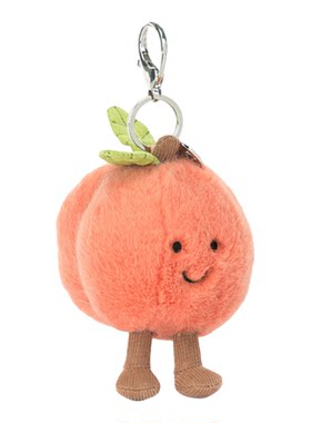 Jellycat趣味双叶桃子包包挂饰