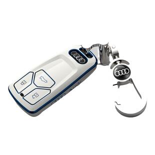 适用24款奥迪a4l钥匙套2023款q5l专用男士高端扣车内装饰用品大全