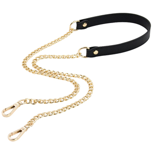 头层牛皮包带替换包包链条配件单买荔枝纹减压真皮肩带斜挎包链子